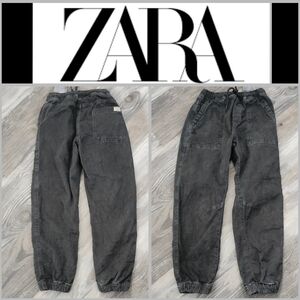 Zara Gray Corduroy Joggers Boys Size 9
